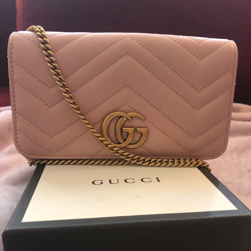 Gucci Marmont 2.0 wallet on chain bag